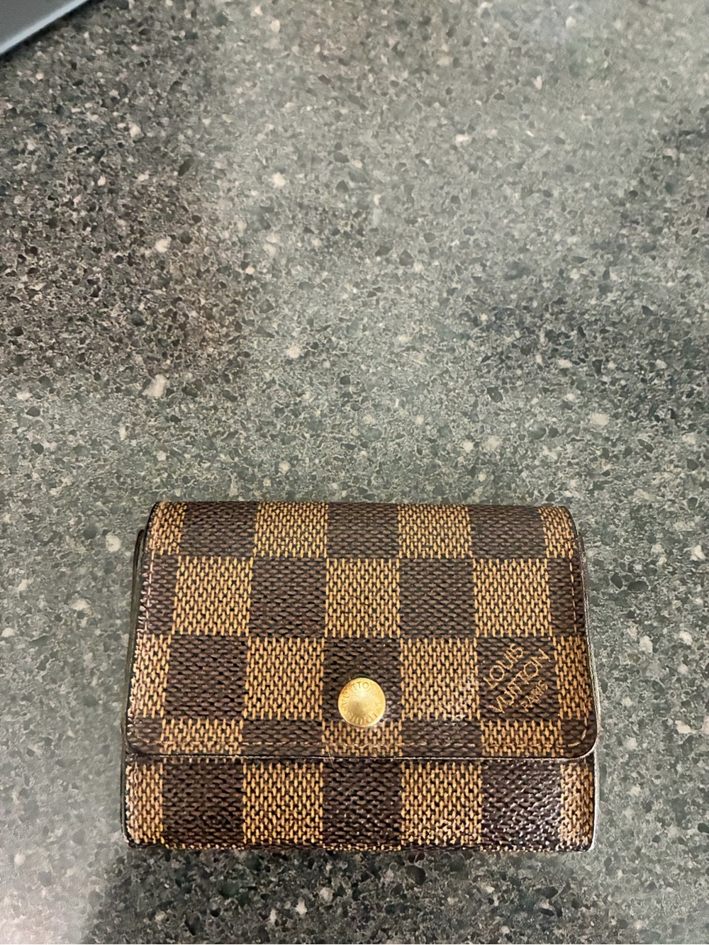 Louis Vuitton Brown Damier Ebene Card Holder